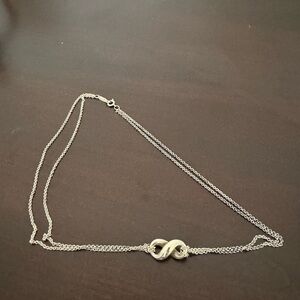 Minimalist Silver Infinity Necklace